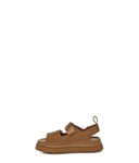 UGG GoldenGlow Slide Sandal, Bison Brown, 2 UK Child