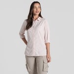 Craghoppers Women's NosiLife Arona Long Sleeved Shirt Hushed Violet Print