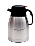 2 Litre Stainless Steel Flask Vacuum Hot & Cold Tea Coffee Insulated Dispenser Air Pot with Safety Push Button