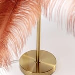 Feather Palm bordslampa roströd