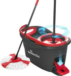 Vileda Turbo Microfibre Mop and Bucket Set, Spin Mop for Cleaning Floors, Set o