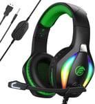 Fachixy「2024 New」Fc100 RGB Gaming Headset for Ps4/Pc/Xbox/Nintendo Switch, PS5 H