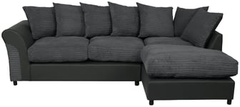 Argos Home Harry Right Hand Corner Chaise Sofa - Charcoal