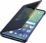Huawei Mate 20 Protective Smart View Flip Cover - Dark Blue