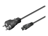 Microconnect - Strömkabel - Typ K (Hane) Till Iec 60320 C5 - Ac 250 V - 2.5 A - 50 Cm - Svart