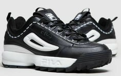 FILA DISRUPTOR II/2 PREMIUM REPEAT TRAINERS, UK9, BLACK/WHITE, 1FM00439-021