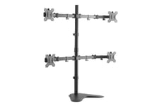 LogiLink Quad Monitor Desk Stand ställ - för 4 LCD-bildskärmar