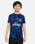 Chelsea F.C. Academy Pro Older Kids' Nike Dri-FIT Pre-Match Football Top