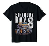 Youth 8 Years Old Monster Truck Birthday boy T-Shirt