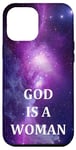 iPhone 14 Pro Max God Is A Woman Women Are Powerful Galaxy Pattern Song Lyrics Case