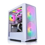 AWD -IT Lancool 215 Snow AMD Ryzen 7 7700X Eight Core RTX 4070 Ti 12GB Desktop PC for Gaming