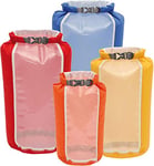 Exped Fold Clear Sight 4 Pack Drybag, Multicoloured, Standard Size, Classic