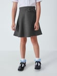 John Lewis Girls' Skater School Skirt, Grey Mid