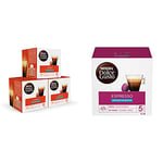 Nescafe Dolce Gusto Lungo Decaff Coffee Pods (Pack of 3, Total 48 Capsules) & Nescafe Espresso Decaffeinated Coffee (Pack of 3, Total 48 Capsules)