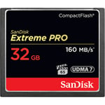 SanDisk 32GB Extreme Pro CF 160MB/s CompactFlash SDCFXPS-032G-X46
