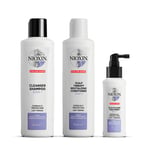 Nioxin Trial Kit System 5 för fint, tunt, kemiskt behandlat hår 150+150+50 ml