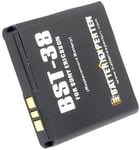Batteri BST-38 för Sony Ericsson, 3.6V (3.7V), 650  mAh