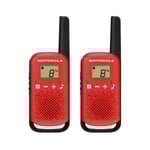 Motorola TALKABOUT T42 Twin Pack Two-Way Radios in Red