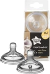 Tommee Tippee closer to nature 2 x varies flow teats