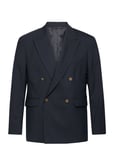 D2. Db Hopsack Club Blazer Suits & Blazers Blazers Double Breasted Blazers Navy GANT