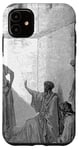 Coque pour iPhone 11 Saint Pierre dans la maison Gustave Dore Religious Biblique Art