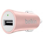 Belkin 12w Metallic Universal USB Car Charger - Rose Gold