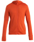 Icebreaker Quantum IV LS Zip Hoodie Men Röd M - Fri frakt