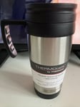 Thermos Thermocafe Steel Travel Mug Tea Coffee Thermal Drink Cup Slide Top 400ml