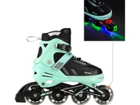 Nils Extreme Rollerblades Na11230a Grön Led Storlek L(39-42) Nils Extreme Rollerblades