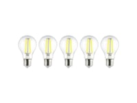 Sygonix Sy-5781466 Led (Rgb)-Lamp Eek A (A - G) E27 3.8 W = 60 W Varmhvid (Ø X H) 60 Mm X 104 Mm Filament 5 Stk