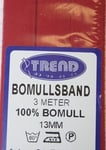 Bomullsband Röd 350