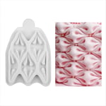LIANLI Easy Fabric Puff Silicone Mold DIY Sugarcraft Clay Mould For Baking Chocolate Cookies Molds Gumpaste Fimo Cake Decoration Tools (Color : A)