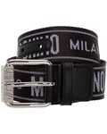 Moschino Mens   Logo Jacquard Belt Black IT 50 /90 New RRP £160