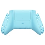 eXtremeRate Heaven Blue Soft Touch Custom Bottom Shell w/Battery Cover for Xbox Series S/X Controller - Controller & Side Rails NOT Included