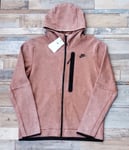 Nike NSW Tech Fleece Jacket Hoodie Washed Mineral Clay Full Zip Mens Large Retro