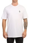 Volcom Men's Deadly Stone Modern Fit Short Sleeve Tee, Iconic White, Small