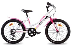 Dino Bikes Barncykel Vit Rosa 20"
