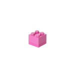LEGO Förvaringsask MINI 4, medium pink