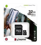 KINGSTON 32GB  Micro SD Card For ALCATEL 1,1S,1X,1XL,1V2019),1C(2019),3L,3(2019)