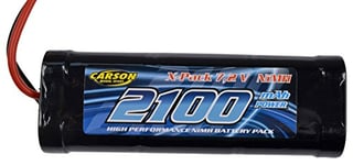 Carson 500608158 7,2V/2100mAh NiMH Race TAM Rechange, RC, Batterie pour Voiture télécommandée, Multicolore