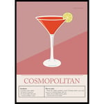 Gallerix Poster Cosmopolitan Cocktail 5138-30x40