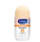 Sanex Dermo Sensitive Roll On Antiperspirant 50ml Pack of 6 Deodorant for Sensit