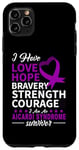Coque pour iPhone 11 Pro Max Ruban violet pour sensibilisation au syndrome d'Aicardi - Soutien de l'amour et de l'espoir