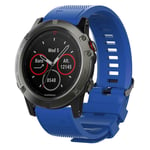26mm Garmin Fenix 5X / 5X Plus / Fenix 3 / 3 HR silicone watch band - Blue