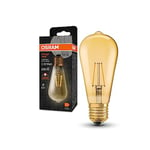 OSRAM Vintage 1906® Classic Edison Fil LED lampe, E27, or, 2,2W, 250lm, 2400k, couleur de confort blanc chaud, consommation très faible, durée de vie longue durée