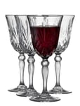 Rødvin 4 Stk. Lyngby Melodia Home Tableware Glass Wine Glass Red Wine Glasses Nude Lyngby Glas