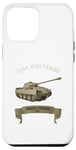 Coque pour iPhone 14 Plus Panzer Panther WW2 1944 Guerre mondiale design