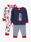 John Lewis Baby London Top & Bottom Pyjama Set, Pack of 2, Multi