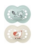 Mam Original 6-16M Silic Blue 2P Baby & Maternity Pacifiers & Accessories Pacifiers Multi/patterned MAM