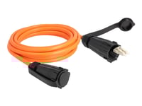 Delock - Nätverkskabel - Lc Multiläge (Hane) Till Lc Multiläge (Hane) - 3 M - 7.5 Mm - Fiberoptisk - Duplex - 50/125 Mikron - Om2 - Protective Cap - Orange